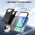 iPhone Duo Magnetic Case with Tempered Glass Screen Protector, Camera Lens Protector