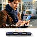 iPhone Duo Magnetic Case with Tempered Glass Screen Protector, Camera Lens Protector - Blue