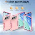 iPhone Duo Magnetic Case with Tempered Glass Screen Protector, Camera Lens Protector - Pink