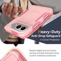 iPhone Duo Magnetic Case with Tempered Glass Screen Protector, Camera Lens Protector - Pink