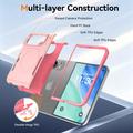 iPhone Duo Magnetic Case with Tempered Glass Screen Protector, Camera Lens Protector - Pink