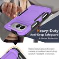 iPhone Duo Magnetic Case with Tempered Glass Screen Protector, Camera Lens Protector - Purple