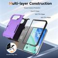 iPhone Duo Magnetic Case with Tempered Glass Screen Protector, Camera Lens Protector - Purple
