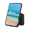 iPhone Duo Wallet Case with 8 Card Slots and Wrist Strap - Black