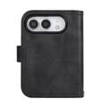 iPhone Duo Wallet Case with 8 Card Slots and Wrist Strap - Black