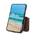 iPhone Duo Wallet Case with 8 Card Slots and Wrist Strap - Coffee