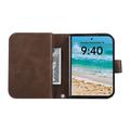 iPhone Duo Wallet Case with 8 Card Slots and Wrist Strap - Coffee