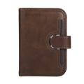 iPhone Duo Wallet Case with 8 Card Slots and Wrist Strap - Coffee
