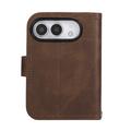 iPhone Duo Wallet Case with 8 Card Slots and Wrist Strap - Coffee
