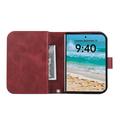 iPhone Duo Wallet Case with 8 Card Slots and Wrist Strap - Red