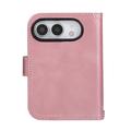 iPhone Duo Wallet Case with 8 Card Slots and Wrist Strap - Rose Gold