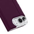 iPhone Fold Dux Ducis Skin Pro Flip Case - Dark Cherry