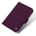 iPhone Fold Dux Ducis Skin Pro Flip Case - Dark Cherry