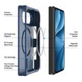 iPhone Fold Dux Ducis Yind Hybrid Case - MagSafe Compatible - Dark Blue