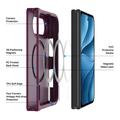 iPhone Fold Dux Ducis Yind Hybrid Case - MagSafe Compatible - Dark Cherry