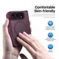 iPhone Fold Dux Ducis Yind Hybrid Case - MagSafe Compatible - Dark Cherry