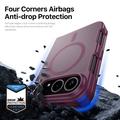 iPhone Fold Dux Ducis Yind Hybrid Case - MagSafe Compatible - Dark Cherry