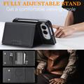 iPhone Fold Magnetic Tri-Fold Wallet Case - Black