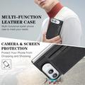iPhone Fold Magnetic Tri-Fold Wallet Case - Black