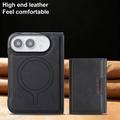 iPhone Fold Magnetic Tri-Fold Wallet Case - Black