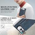 iPhone Fold Magnetic Tri-Fold Wallet Case - Blue