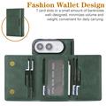 iPhone Fold Magnetic Tri-Fold Wallet Case - Green