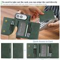 iPhone Fold Magnetic Tri-Fold Wallet Case - Green