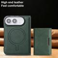 iPhone Fold Magnetic Tri-Fold Wallet Case - Green
