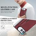 iPhone Fold Magnetic Tri-Fold Wallet Case - Red