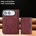 iPhone Fold Magnetic Tri-Fold Wallet Case - Red