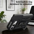iPhone Fold Rotary Ring Hybrid Case with Camera Shield