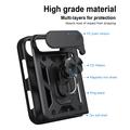 iPhone Fold Rotary Ring Hybrid Case with Camera Shield