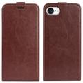 iPhone 16e/17e Vertical Flip Case with Card Slot - Brown