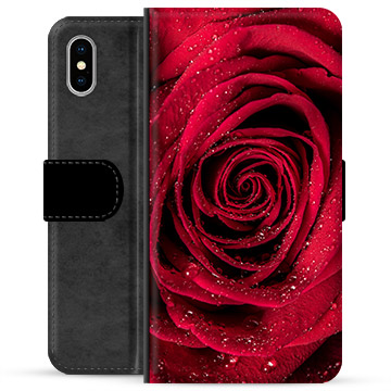 iPhone X / iPhone XS Premium Wallet Case - Rose