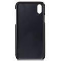 iPhone X/XS KSQ Coated Plastic Case with Card Slots - Black