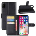 iPhone X/XS Wallet Case with Stand Feature - Black