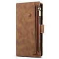iPhone X/XS Esseble Zipper Wallet Case with Wrist Strap - Brown