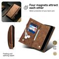 iPhone X/XS Esseble Zipper Wallet Case with Wrist Strap - Brown