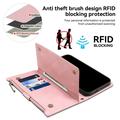 iPhone X/XS Esseble Zipper Wallet Case with Wrist Strap - Pink