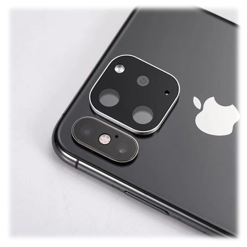 iPhone X / iPhone XS Fake Camera Sticker Silver