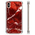 iPhone X / iPhone XS Hybrid Case - Red Marble
