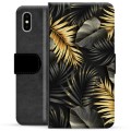 iPhone X / iPhone XS Premium Wallet Case - Golden Leaves