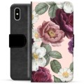 iPhone X / iPhone XS Premium Wallet Case - Romantic Flowers