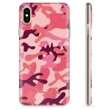 iPhone X / iPhone XS TPU Case - Pink Camouflage
