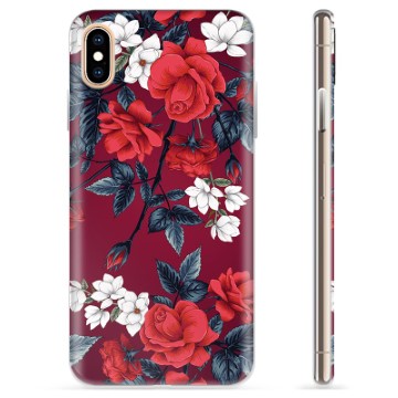 iPhone X / iPhone XS TPU Case - Vintage Flowers