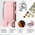 iPhone XR Esseble Zipper Wallet Case with Wrist Strap - Pink