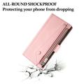 iPhone XR Esseble Zipper Wallet Case with Wrist Strap - Pink