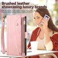 iPhone XR Esseble Zipper Wallet Case with Wrist Strap - Pink
