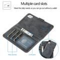 iPhone XR Vintage 2-in-1 Wallet Case with Removable Cover - Black
