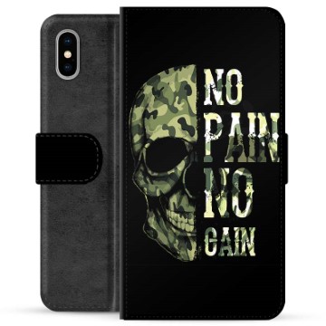 iPhone X / iPhone XS Premium Wallet Case - No Pain, No Gain